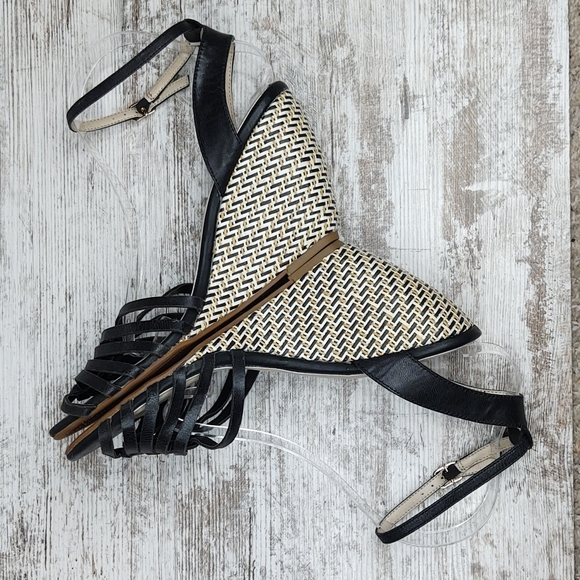 🟪NWOT Anthro Seychelles Huarache Wedge Sandal - Picture 13 of 16